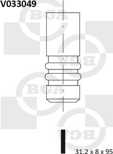 BGA V033049 - Выпускной клапан parts5.com