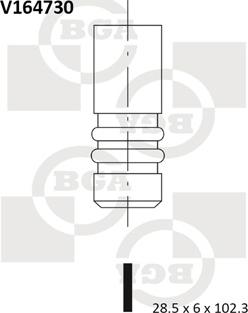 BGA V164730 - Válvula de admisión parts5.com