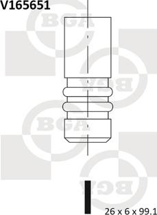 BGA V165651 - Выпускной клапан parts5.com