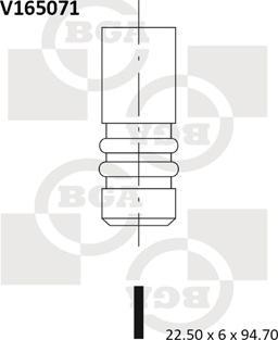 BGA V165071 - Выпускной клапан parts5.com