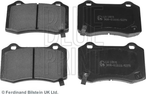 Blue Print ADA104206 - Тормозные колодки, дисковые, комплект parts5.com