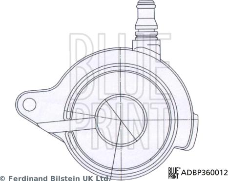 Blue Print ADBP360012 - Центральный выключатель, система сцепления parts5.com