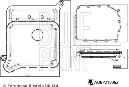 Blue Print ADBP210062 - Гидрофильтр, автоматическая коробка передач parts5.com