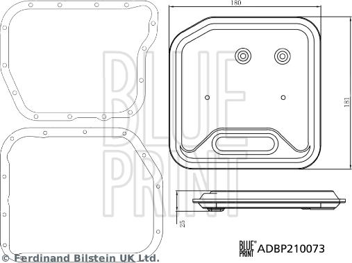 Blue Print ADBP210073 - Гидрофильтр, автоматическая коробка передач parts5.com
