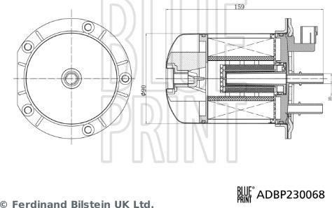 Blue Print ADBP230068 - Топливный фильтр parts5.com