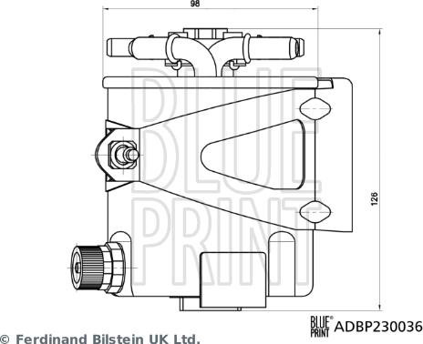 Blue Print ADBP230036 - Топливный фильтр parts5.com