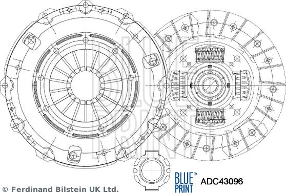 Blue Print ADC43096 - Clutch Kit parts5.com