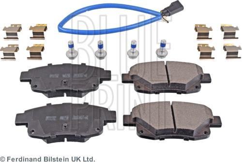 Blue Print ADF124221 - Тормозные колодки, дисковые, комплект parts5.com