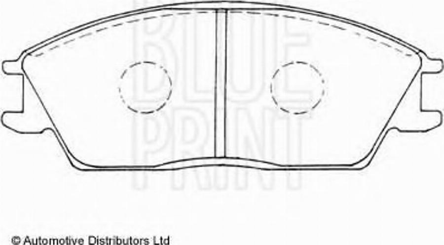 Blue Print ADH24211 - Тормозные колодки, дисковые, комплект parts5.com