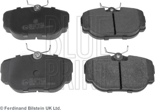 Blue Print ADJ134217 - Тормозные колодки, дисковые, комплект parts5.com