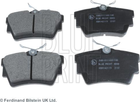 Blue Print ADN142119 - Тормозные колодки, дисковые, комплект parts5.com