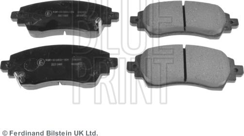 Blue Print ADT342104 - Тормозные колодки, дисковые, комплект parts5.com