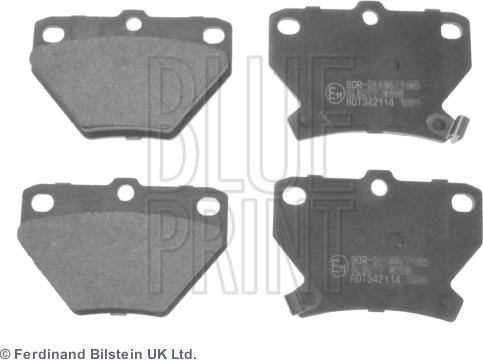 Blue Print ADT342114 - Тормозные колодки, дисковые, комплект parts5.com