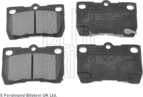 Blue Print ADT342178 - Тормозные колодки, дисковые, комплект parts5.com