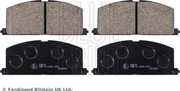 Blue Print ADT34279 - Тормозные колодки, дисковые, комплект parts5.com