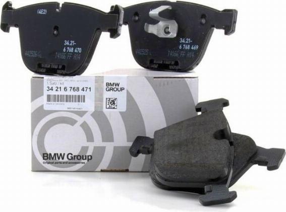 BMW 34216768471 - Тормозные колодки, дисковые, комплект parts5.com