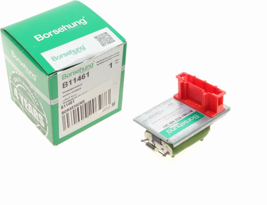 Borsehung B11461 - Сопротивление, реле, вентилятор салона parts5.com