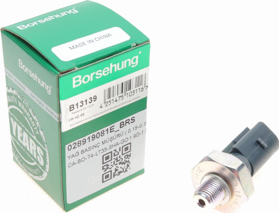 Borsehung B13139 - Датчик, давление масла parts5.com