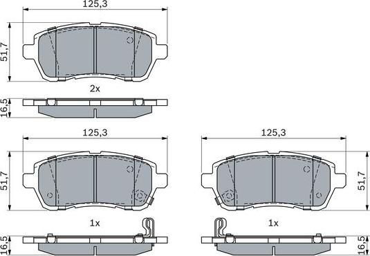 BOSCH 0 986 494 904 - Тормозные колодки, дисковые, комплект parts5.com