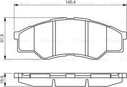 BOSCH 0 986 494 425 - Тормозные колодки, дисковые, комплект parts5.com