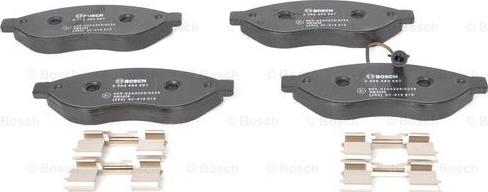 BOSCH 0 986 494 581 - Тормозные колодки, дисковые, комплект parts5.com