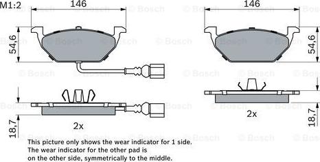 BOSCH 0 986 494 524 - Тормозные колодки, дисковые, комплект parts5.com