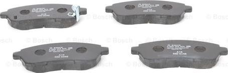 BOSCH 0 986 494 574 - Тормозные колодки, дисковые, комплект parts5.com