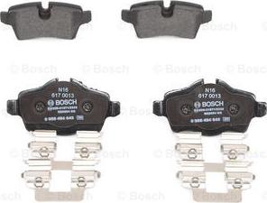 BOSCH 0 986 494 645 - Тормозные колодки, дисковые, комплект parts5.com