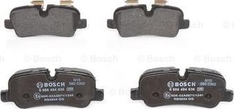 BOSCH 0 986 494 636 - Тормозные колодки, дисковые, комплект parts5.com