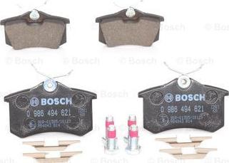 BOSCH 0 986 494 621 - Brake Pad Set, disc brake parts5.com