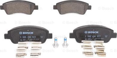 BOSCH 0 986 494 623 - Тормозные колодки, дисковые, комплект parts5.com