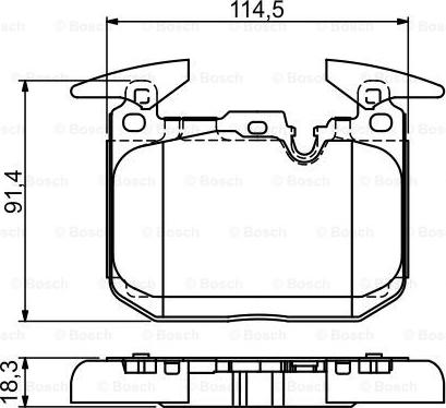 BOSCH 0 986 494 674 - Тормозные колодки, дисковые, комплект parts5.com