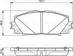 BOSCH 0 986 494 670 - Тормозные колодки, дисковые, комплект parts5.com