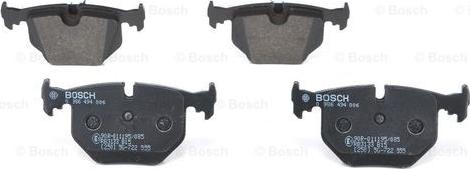 BOSCH 0 986 494 006 - Тормозные колодки, дисковые, комплект parts5.com