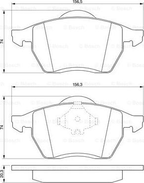 BOSCH 0 986 494 003 - Тормозные колодки, дисковые, комплект parts5.com