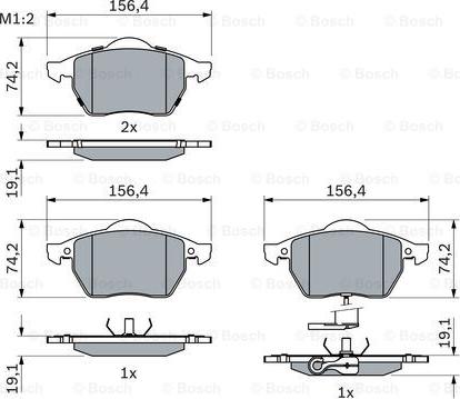 BOSCH 0 986 494 018 - Тормозные колодки, дисковые, комплект parts5.com