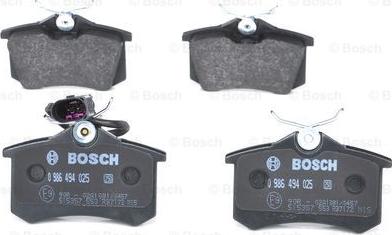 BOSCH 0 986 494 025 - Тормозные колодки, дисковые, комплект parts5.com