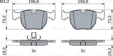 BOSCH 0 986 494 028 - Тормозные колодки, дисковые, комплект parts5.com