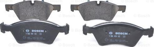 BOSCH 0 986 494 165 - Тормозные колодки, дисковые, комплект parts5.com