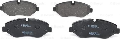 BOSCH 0 986 494 121 - Тормозные колодки, дисковые, комплект parts5.com