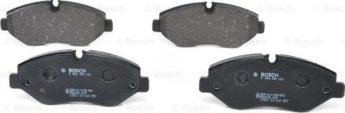 BOSCH 0 986 494 121 - Тормозные колодки, дисковые, комплект parts5.com