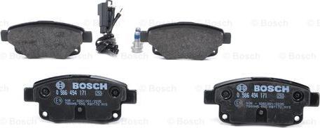 BOSCH 0 986 494 171 - Тормозные колодки, дисковые, комплект parts5.com