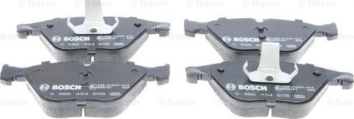 BOSCH 0 986 494 898 - Тормозные колодки, дисковые, комплект parts5.com