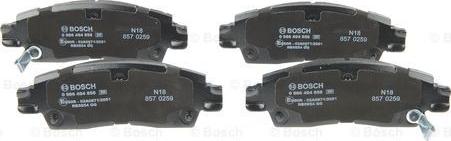 BOSCH 0 986 494 858 - Тормозные колодки, дисковые, комплект parts5.com