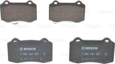 BOSCH 0 986 494 393 - Тормозные колодки, дисковые, комплект parts5.com