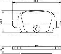 BOSCH 0 986 494 340 - Тормозные колодки, дисковые, комплект parts5.com