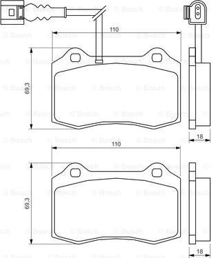 BOSCH 0 986 494 367 - Тормозные колодки, дисковые, комплект parts5.com