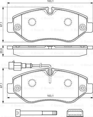 BOSCH 0 986 494 334 - Тормозные колодки, дисковые, комплект parts5.com