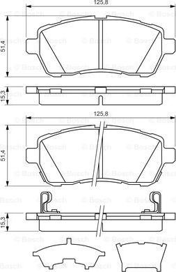 BOSCH 0 986 494 321 - Тормозные колодки, дисковые, комплект parts5.com