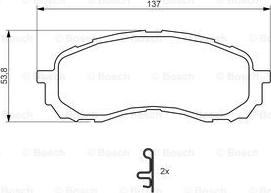 BOSCH 0 986 494 373 - Тормозные колодки, дисковые, комплект parts5.com